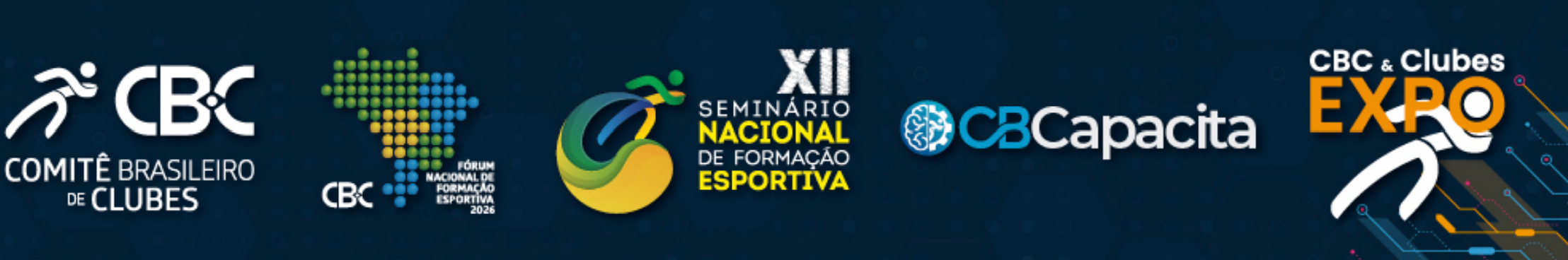 operação de evento esportivo BlueTie Eventos Organizadores do evento: Comitê Brasileiro de Clubes, Fórum Nacional de Formação Esportiva, XII Seminário Nacional de Formação Esportiva, CBCapacita e CBC & Clubes EXPO