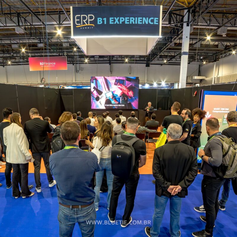 Apresentação na área B1 Experience do ERP Summit